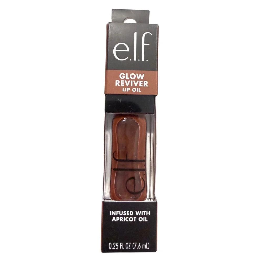 e.l.f. Glow Reviver Lip Oil Cocoa Enamour 82014 Brown Tinted Hydrating Gloss NEW